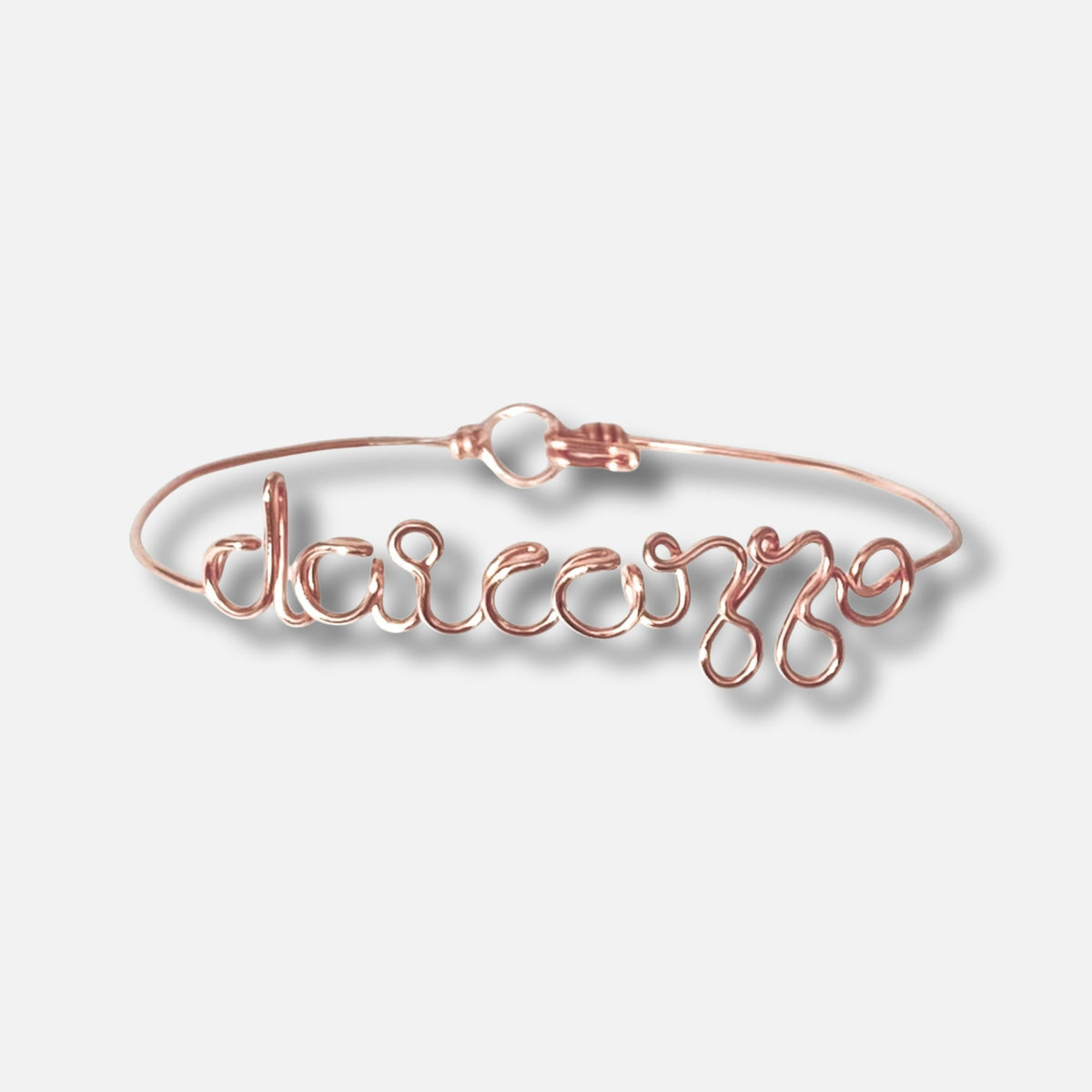 Bracciale Mantra in laminato oro 12K, colore oro rosa — Trame gioielli