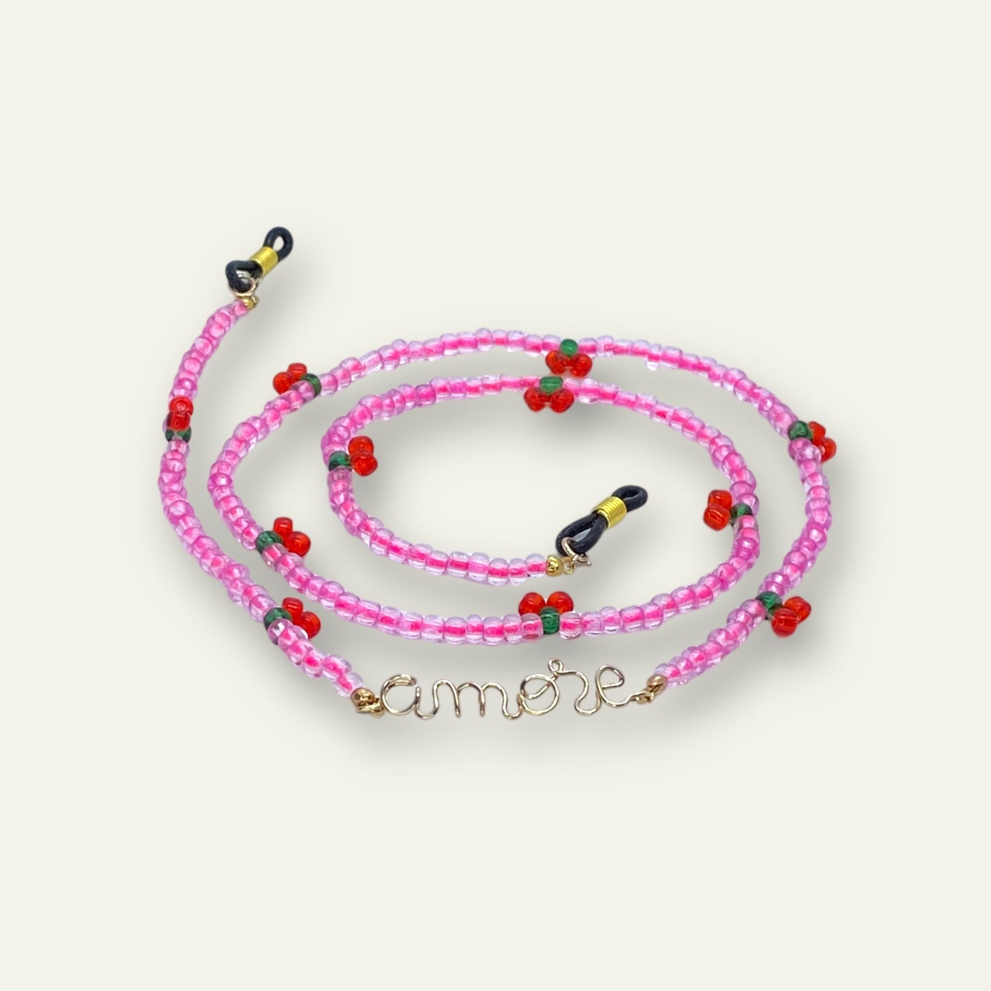 DOUBLE (CORDINO PER OCCHIALI e COLLANA) CHERRY