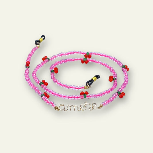 DOUBLE (CORDINO PER OCCHIALI e COLLANA) CHERRY