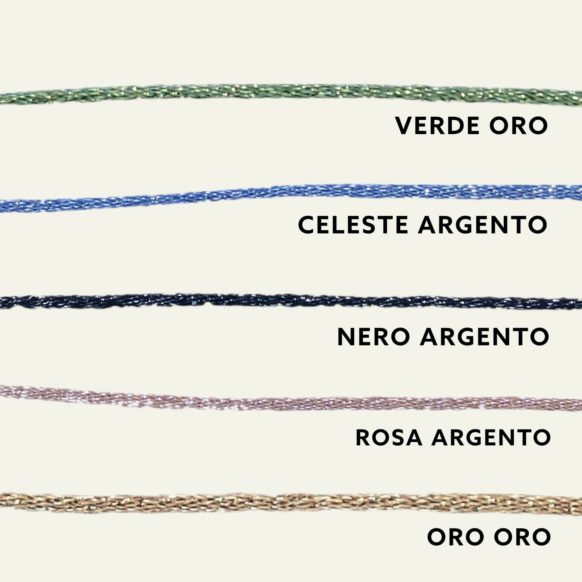 Collana Lurex Slim colori disponibili - Trame gioielli