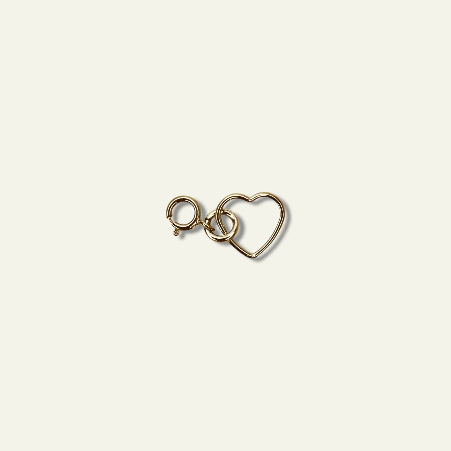 Charm cuore in argento 925, fatto a mano in Italia, da agganciare a collane e bracciali - Trame Gioielli