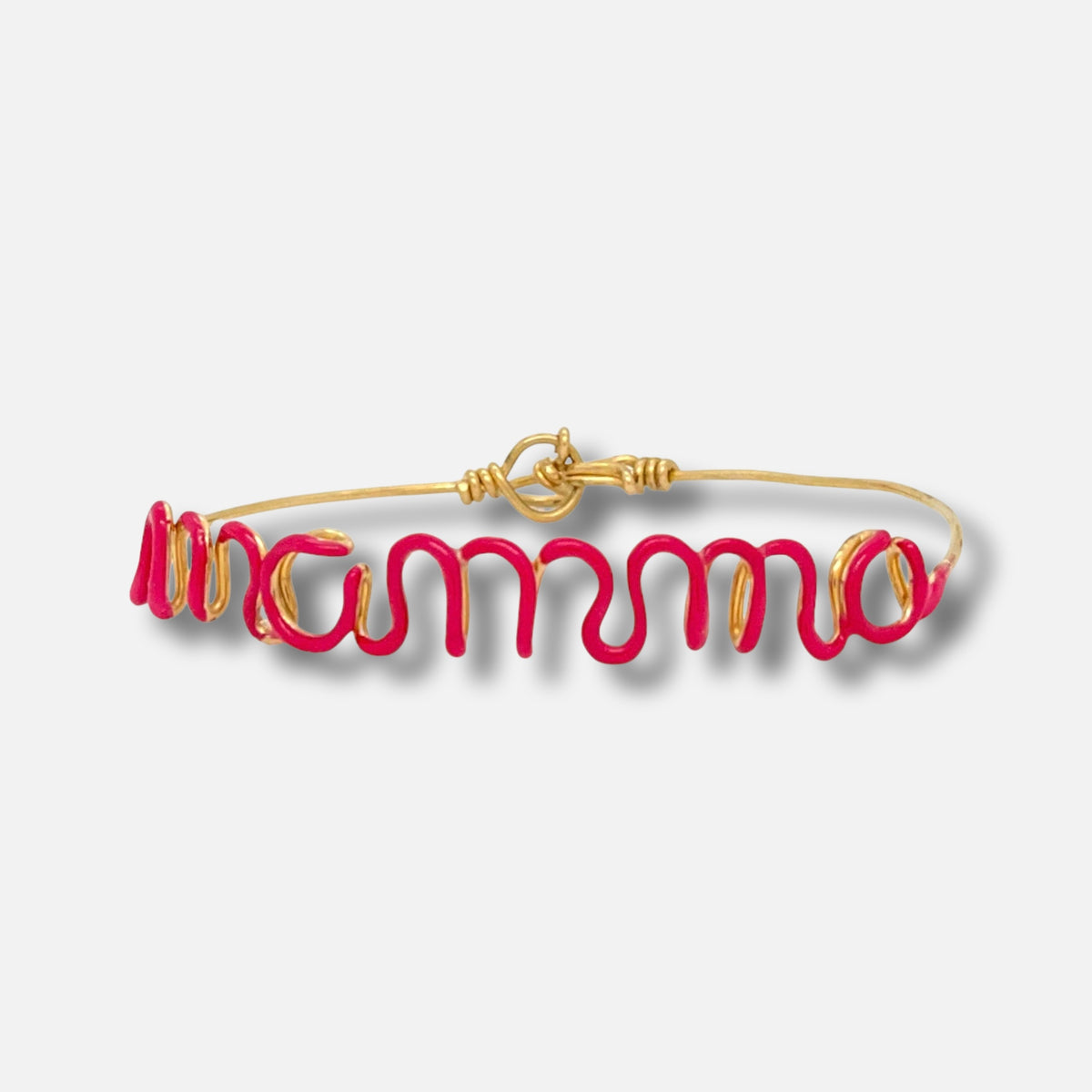 Bracciale Pastello con la scritta smaltata a colori — Trame gioielli